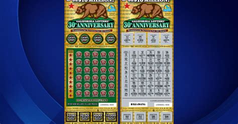 $30 scratcher california lottery|$30 lottery ticket.